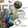 Decorative Tropical Peacock Floral Jungle Print Waterproof Luxury Shower Curtain for Modern Bathroom Decor Use