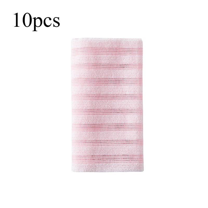Jacquard Stripe Baths Towel with Back Pulling Design Exfoliating Body Washcloth for Shower and Skin Cleansing Bathroom Supplies