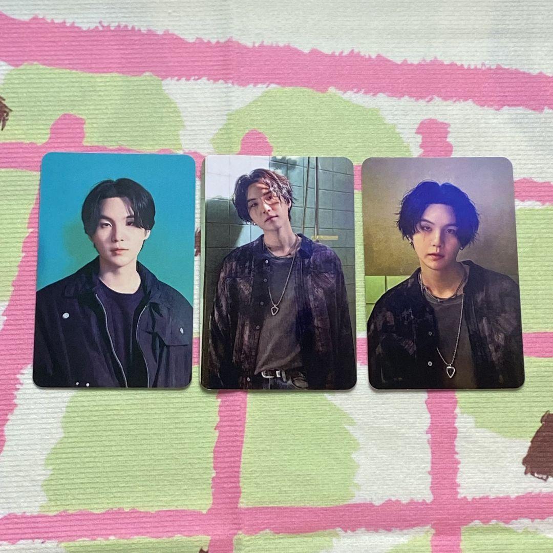

[USED] BTS SUGA Yoongi AgustD D-DAY Bonus Trading Cards (3 pieces)