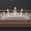 DIEZI Elegant Luxury Girls Crystal Bridal Tiara Crown Birthday Party New Fashion Bride Queen Headbands Hair Jewelry Accessories