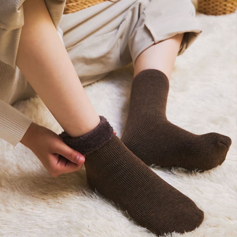 biarritz socks rich warm hug fleece socks 4 colors