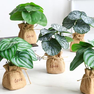 1 Stück Ornament Voller Vitalität Grüne Pflanzen Frische Simulierte Blumen Natürlicher Bonsai Zimmerpflanze Simuliert