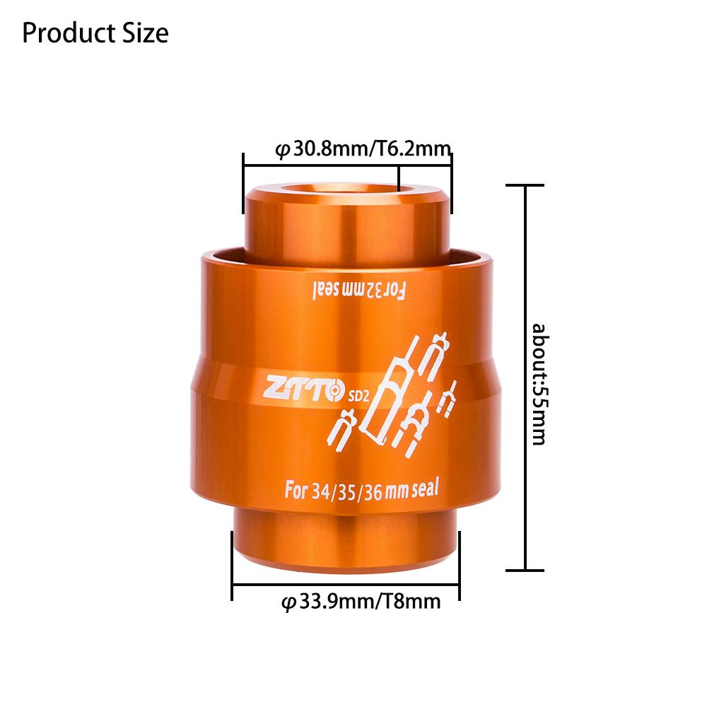 ZTTO MTB Mountain Bicycle Suspension Fork Oil Seal Driver Install Tool Wiper High-Strength 32 34 36 38 40mm Suspension Fork Seal