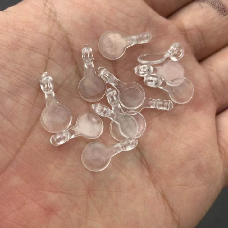 1000pcs Transparent Plastic Necklace Hooks Durable Necklace Bracelet Accessories