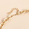 Two Tiers Chain Jewelry With Romance Oversized Heart Charm Sturdy Alloy Fashion Accessory