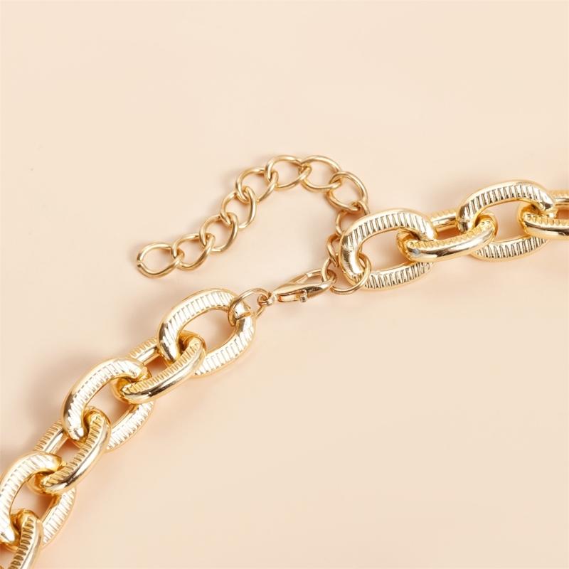 Two Tiers Chain Jewelry With Romance Oversized Heart Charm Sturdy Alloy Fashion Accessory