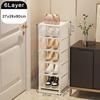 Shoe Organizer Shelf Multi-layer Stackable Dormitory Home Storage Stand DIY Wall Corner Space Saving Adjustable Shoe Organizer
