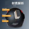 All-Weather Outdoor Sun Protection Helmet Men Women Motorcycle Electric Bike Full Face With Neck Warmer