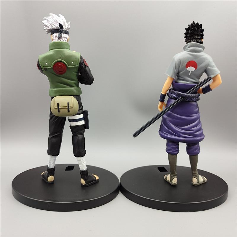 Naruto Anime Series Pvc Action Figures Kakashi Sasuke Desk Toy Collectibles