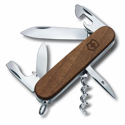 VICTORINOX Spartan Wood Swiss Army Knife Knife Outdoor Disaster Prevention Goods Corkscrew with Flathead Screwdriver Equipped with a Can Opener Swiss