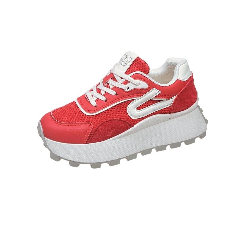 Damen-Meshschuhe mit dicker Sohle und Innenhöhe, atmungsaktive Mesh-Forrest-Gump-Schuhe, 2025 neue beliebte Sport- und Freizeit-Höhenzunahme da