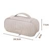 Women Corduroy Travel Makeup Storage Bag Portable Zipper Cosmetic Bag with Handle Square Large Capacity Toiletry Wash Pouch