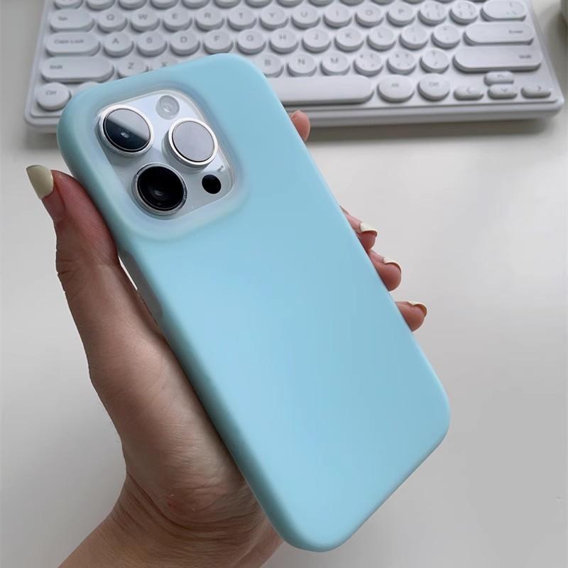 Applicable To Apple 17 Jelly Mobile Case Liquid Silicone IPhone 16 Anti Fall 15 ProMax Frosted Protector 14