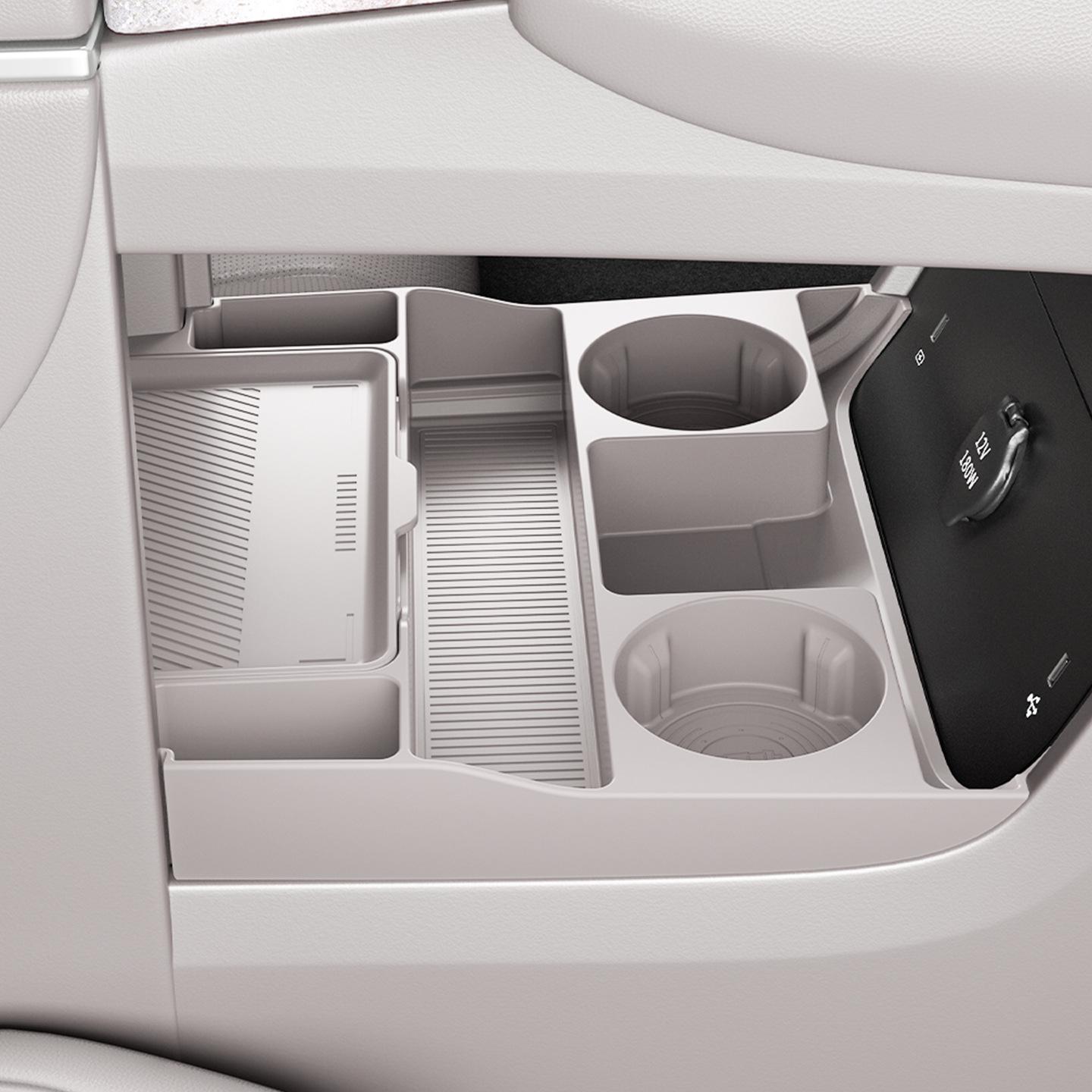 

Same-Color Glasses Case Organizer for Lantu Tianshan Center Console Lower Layer with Modified Interior
