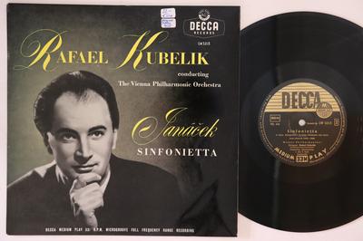 10inch Record RAFAEL KUBELIK, WIENER PHILHARMONIK - Janacek Sinfonietta LW5213 DECCA 1956 Germany Classical Used