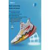 Li Ning Παιδικά Πρωτοπόρος Premium 3 V3 Άνετα Αθλητικά Διαπνέοντα Χαμηλά Αθλητικά Παπούτσια Μπάσκετ Παιδικό Sneaker Λευκό Κόκκινο YKBU036-1