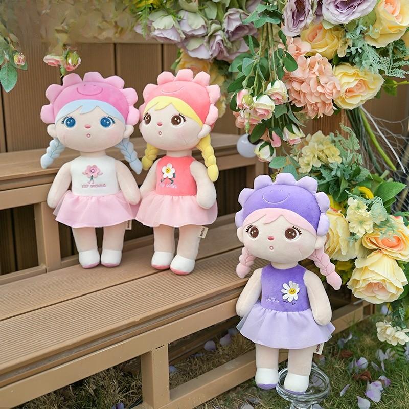 Flower Girl Series Plush Toy Doll With Pp Cotton Doll For Kids Decoration Gift