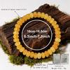 Festive Gifts Yellow Citrine Beaded Bracelet Set Warm Fashion Jewelry For Men And Women Daily Wear Simple Versatile Accessory