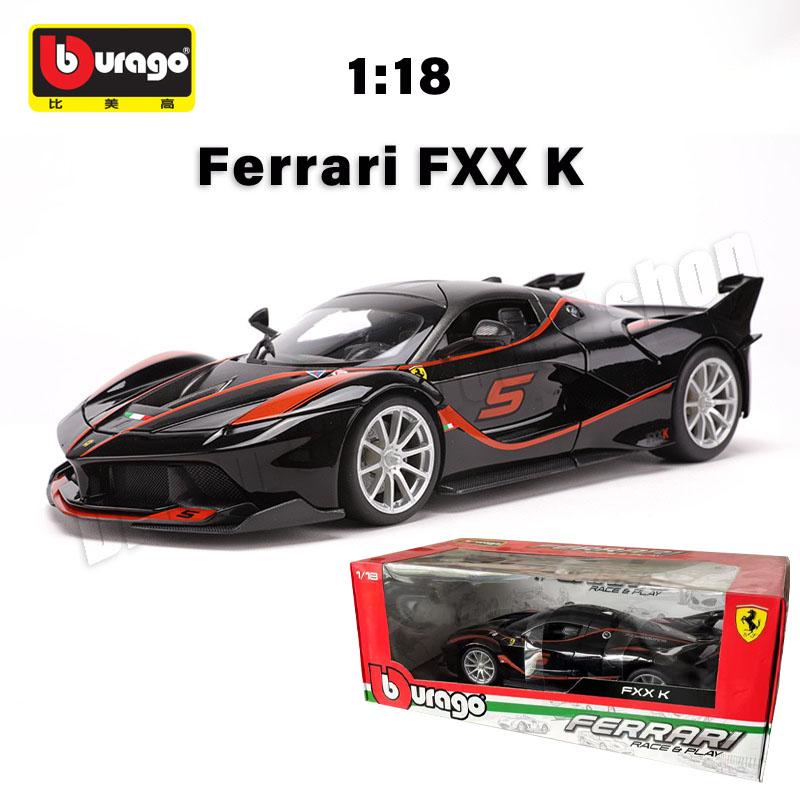 1:18 Bburago Ferrari Series Alloy Car Collectible Model New Style Ferrari SF90 XX Stradale Die-cast Miniature Cars Model Toys