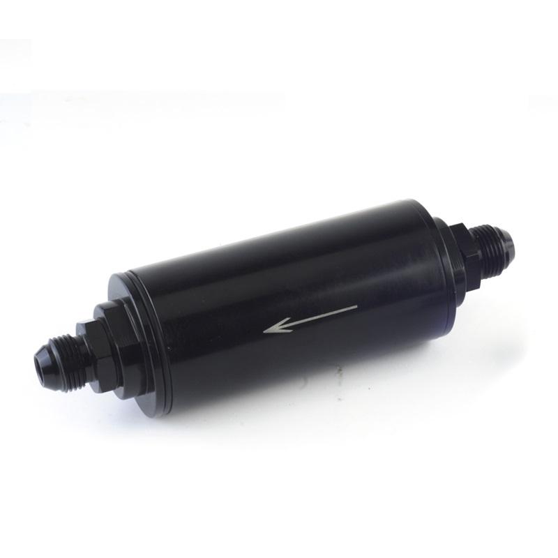 

Universal E85 Performance Aluminum Fuel Filter High FLOW 100 Micron Cleanable AN6 AN8 AN10 9MM adaptor fittings 9MM