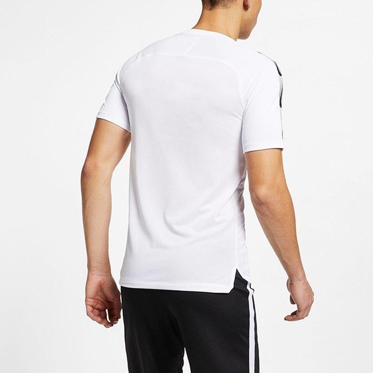 Nike T Shirts Men's White Crew Neck Moderate Straight Fit BQ3771-100