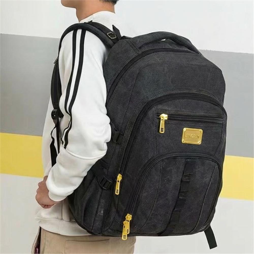 New Large Capacity Travel Backpack Thickened Wear-Resistant Men Shoulders Bag 50L Hiking Bag Outdoor чёрный