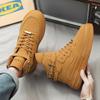 New Trendy and Fashionable Men's Outdoor Sports Anti-slip Casual High-top White Board Shoes for Autumn