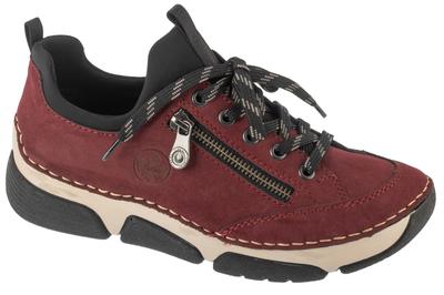Schuhe, Damen burgunderfarbene Halbschuhe