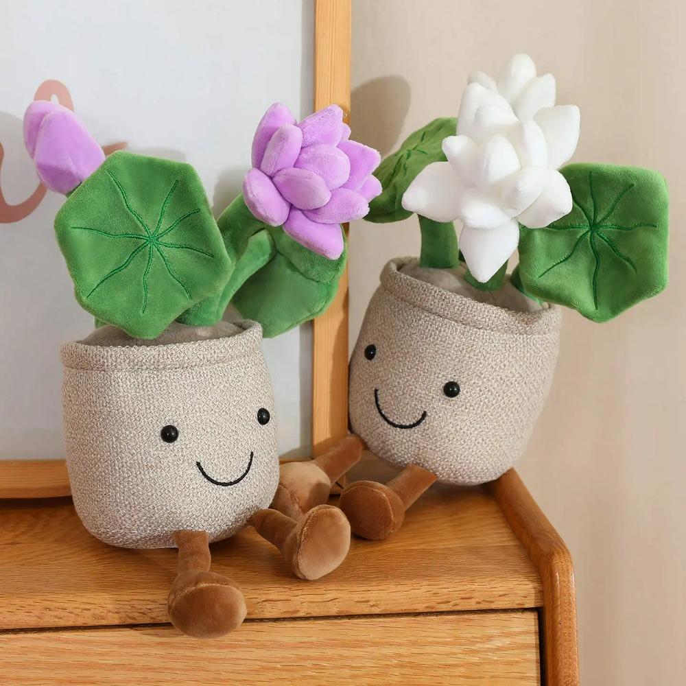 All Series Lifelike Tulip Succulent Plants Plush Stuffed Bookshelf Decor Toy Soft Doll Kawaii Pillow for Girls Birthday Gifts