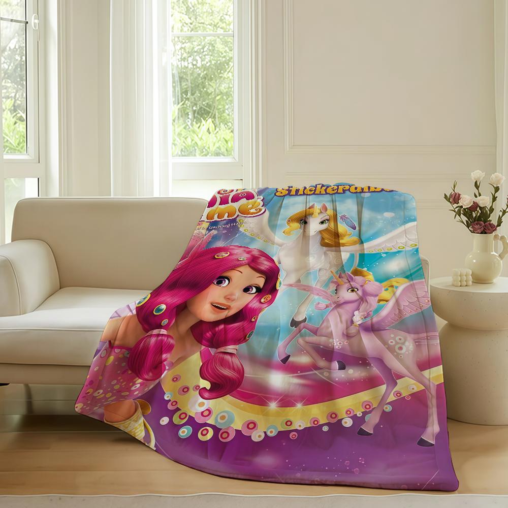 Cartoon cute Mia and Me Blanket For Sofa Office Bed Plane Travel Sleep Read Relax Camping Soft And Warm