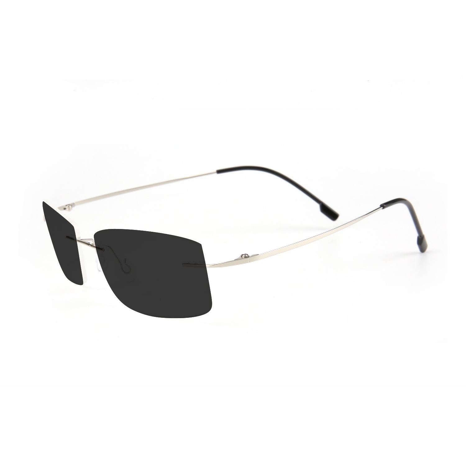 

Color Changing Nearsighted Goggles Trendy Super Light Frameless Nearsighted Eyeglasses Finished Optical Eyeglasses Power 0 Up To -6.00 Myopia-4.00