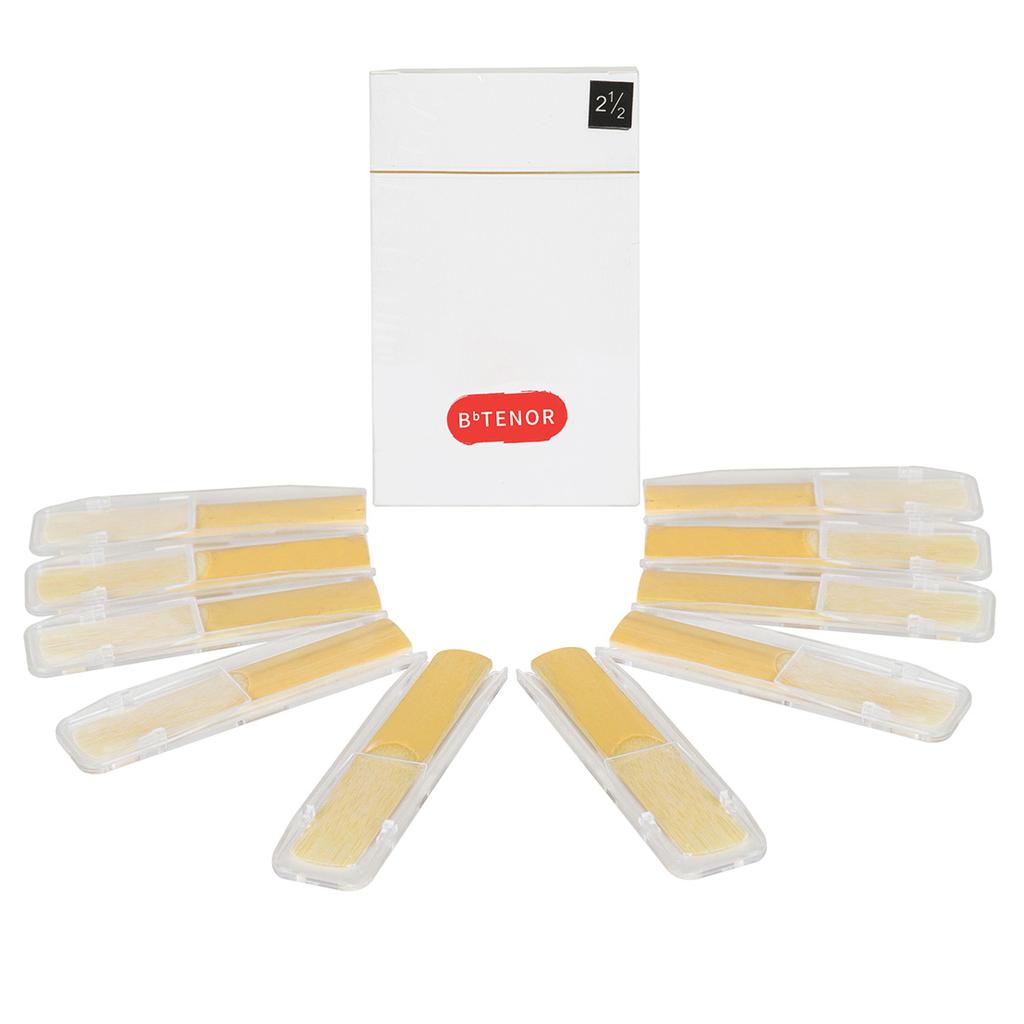 M MBAT 10pcs Bb Clarinet Reeds Portable Wood Color Reeds Clarinet Replaceable Parts Spare Parts Woodwind Parts & Accessories