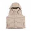 Four-grid Puff Down Jacket Vest Sleeveless Short Women's Hooded Thickened Warm Casual Bread Jacket