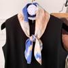 70*70 Vintage Square Scarf Silk Material Colorful Women's Neck Shawl Universal Head Wrap Trendy Female Accessories Gifts