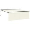 Retractable Awning Cream 400 X 300 Cm Polyester and Aluminum
