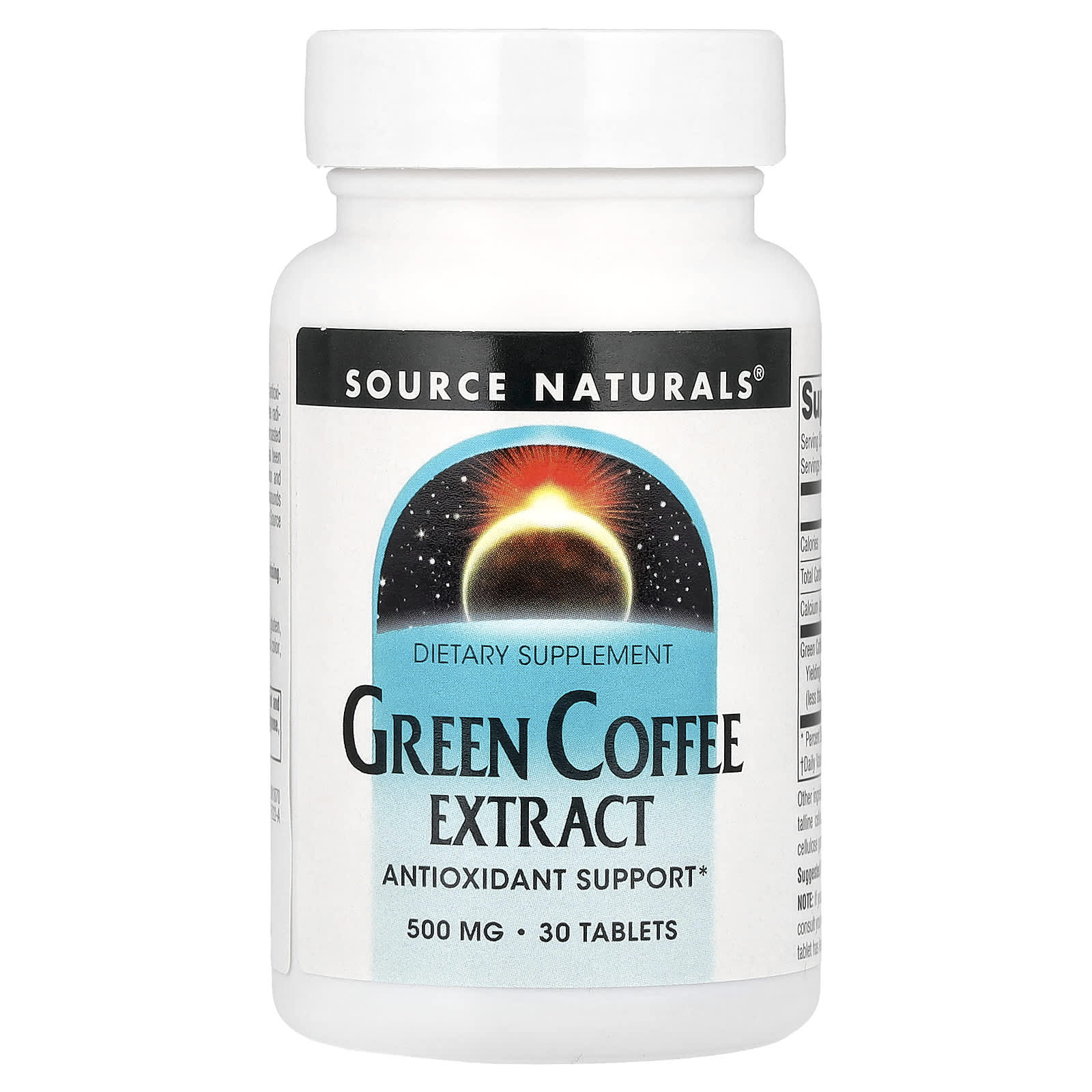 

Green Coffee Extract, 30 Tablets (500Mg per Tablet)