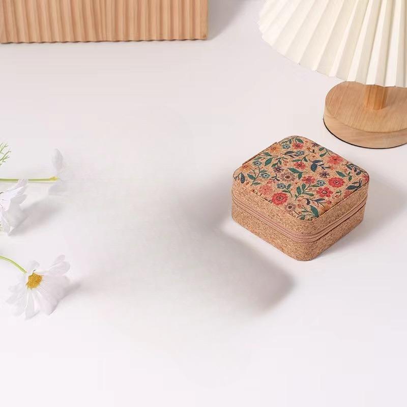 

Creative Printed Jewelry Box Lightweight Jewelry Box Portable Travel Earrings Ring Necklace Storage Box