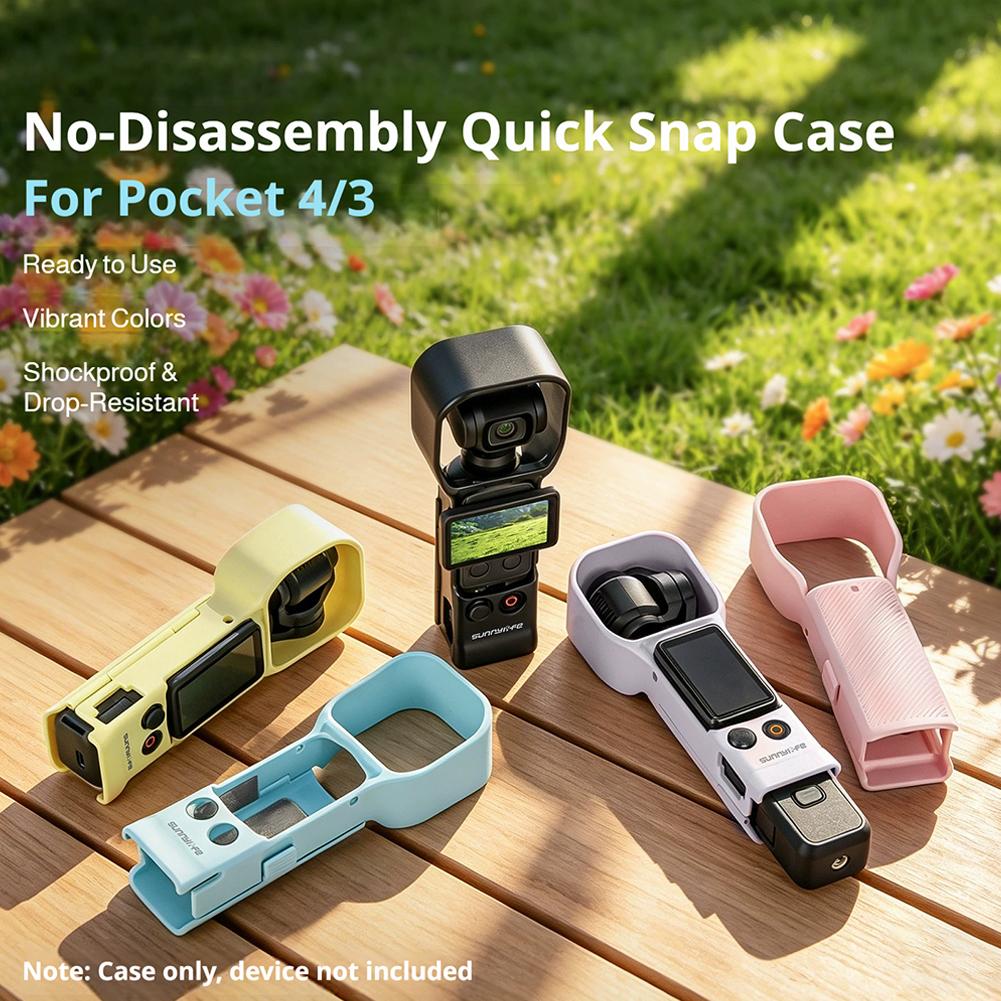 For DJI Osmo Pocket4/3 Non Removable Second Snap Protective Case For Smart Eye Pocket 4 Light Blocking And Anti Drop Accessories