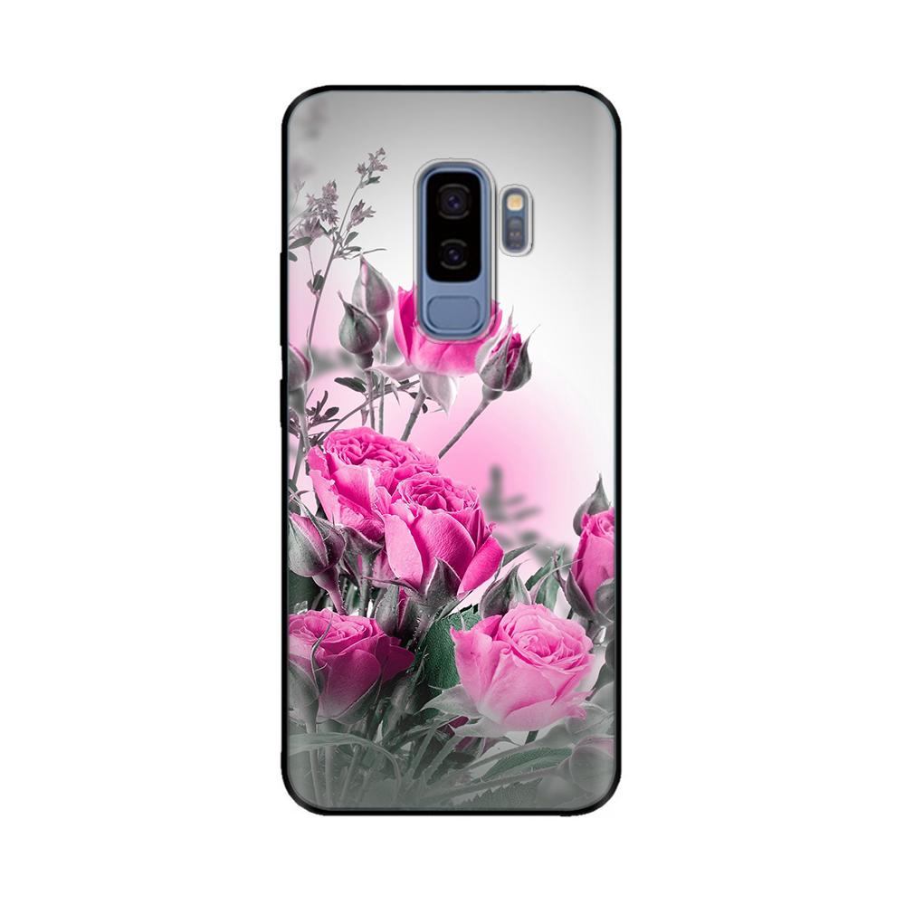 For Samsung Galaxy S9 Case Mobile Phone TPU Silicone Protective Cover for Samsung S9 Plus S9+ S 9 Back Cover Paintted Bumper