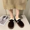 Vintersko Dame Casual Flats Mokasiner Myke Loafers Dame Mote Komfort Varm Plysj Slip-on Dame Bomullssko