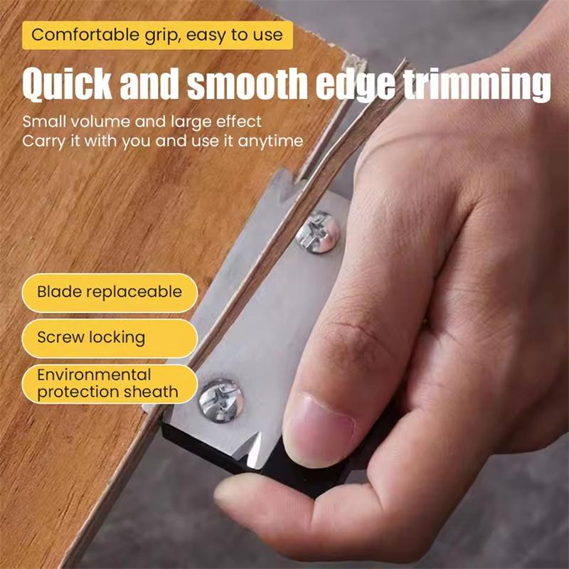 1pc Metal Edge Banding Trimmer Manual Right Angle Woodworking Edge Corner Planer Scraper Deburring Tool Woodworking Hand Tool
