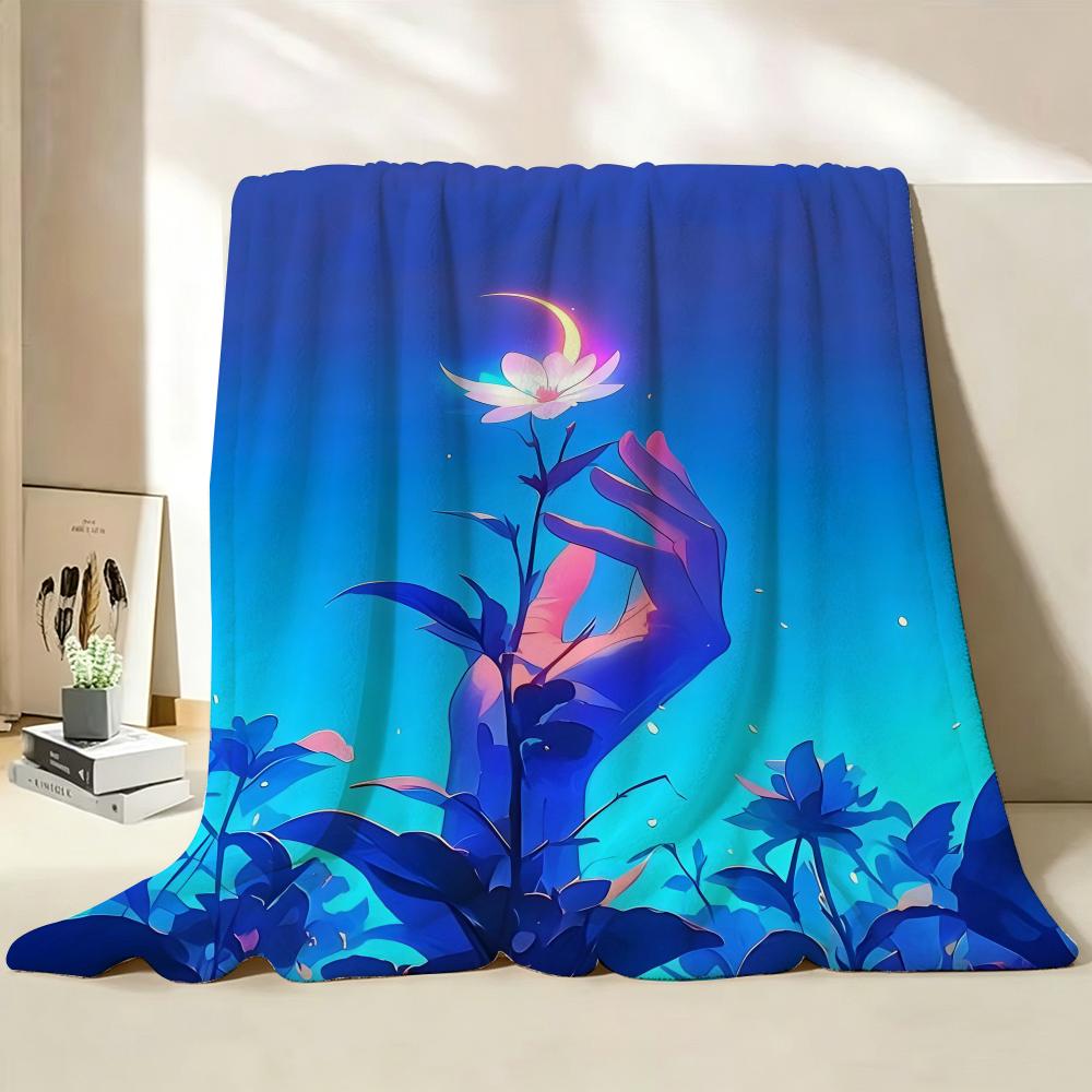 Art A Artistic Throw Flannel Throw Blanket Suitable for Sofa Living Room Bedroom