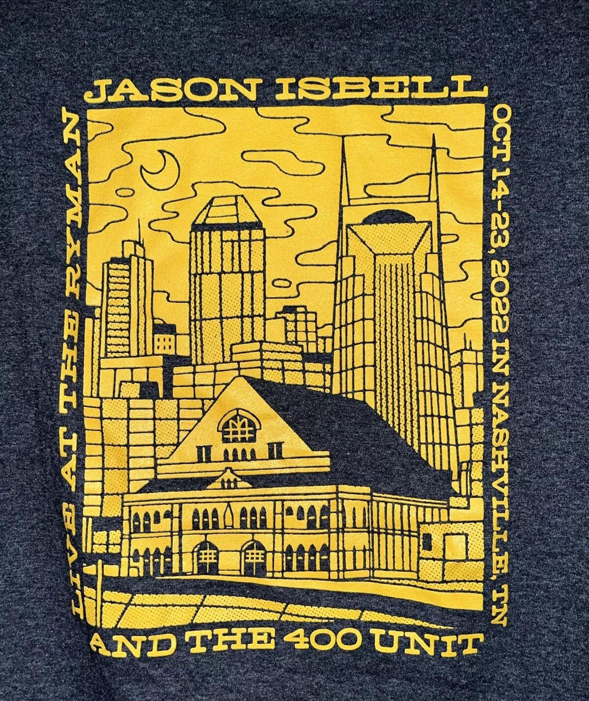 Jason Isbell and The 400 Unit 2022 Ryman Tour Shirt MA511 S