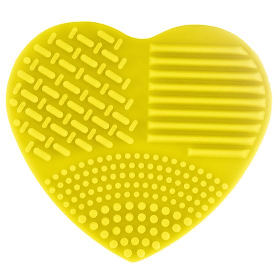 Puntos Love Heart Wash Perii cosmetice Cleaner Silicon Makeup Tool Scrubber de curățare