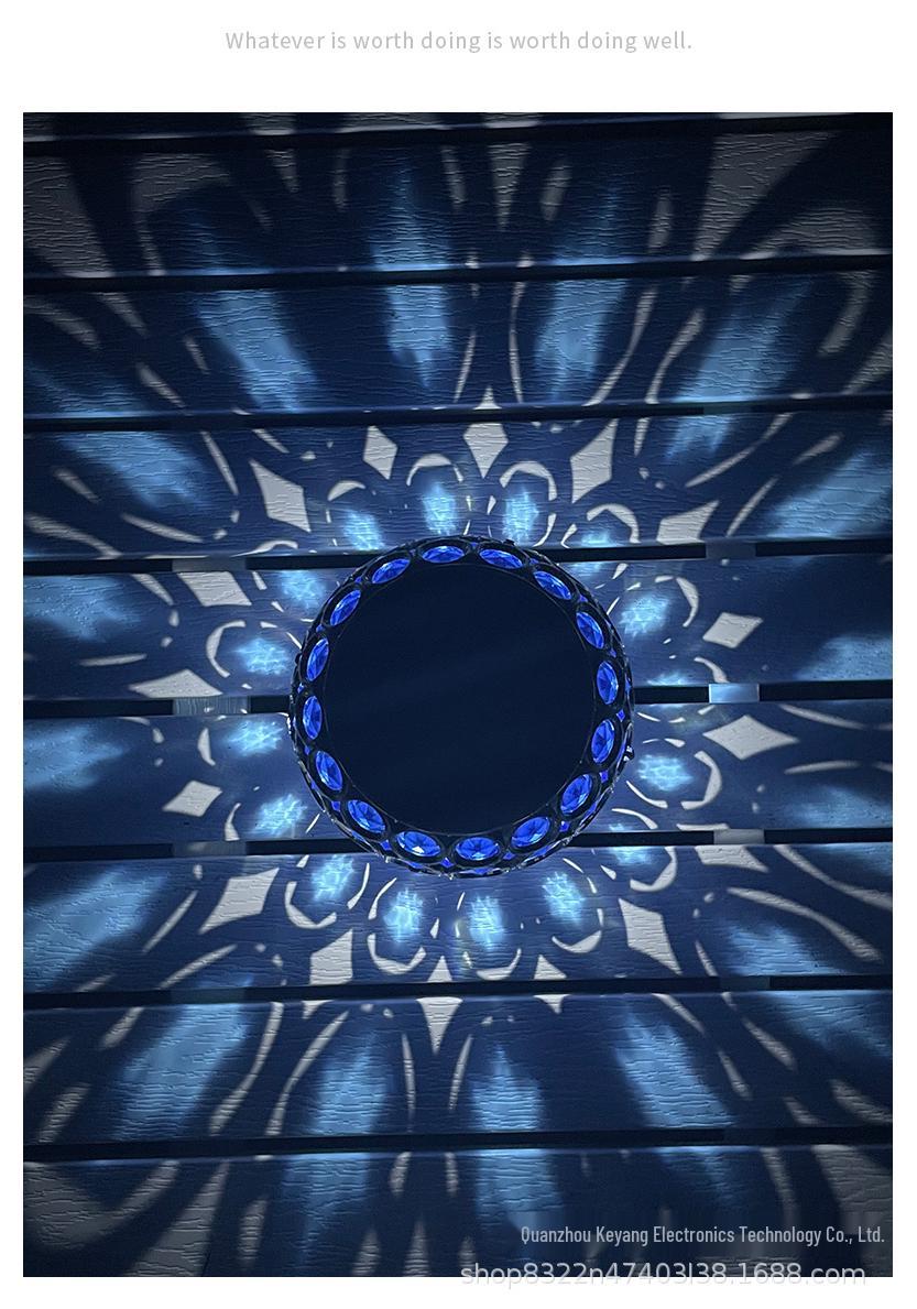 Solar LED Light-Controlled Garden Table Ornament жёлтый