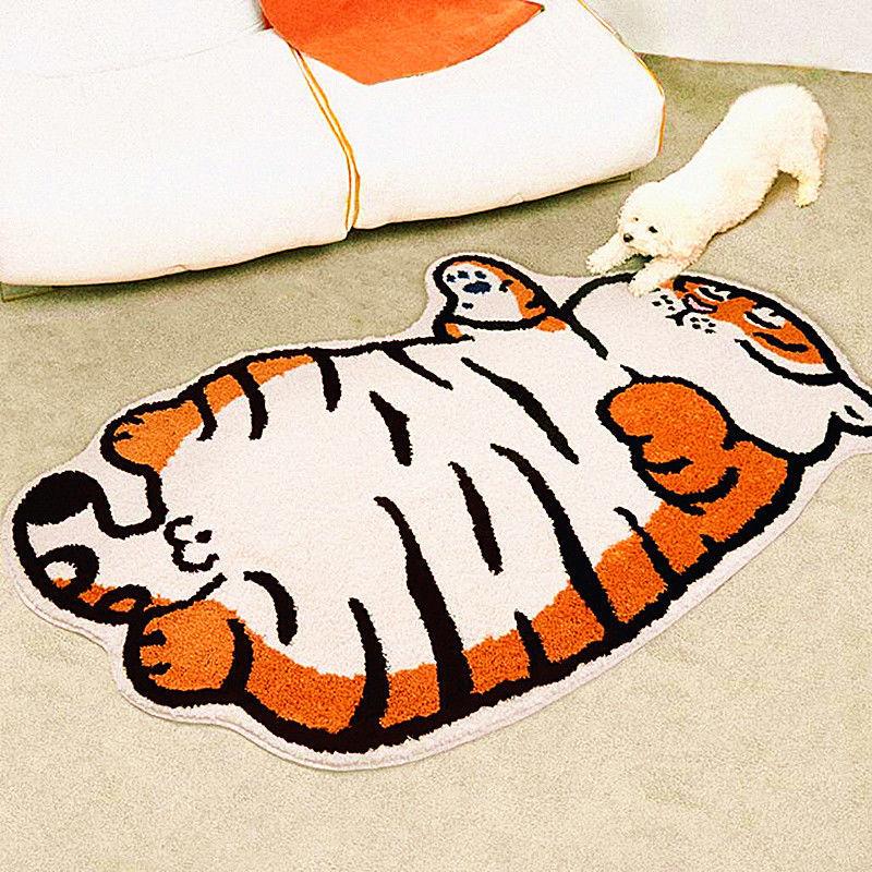 

Имитация кашемира толстый тигр коврик для пола мультяшный коврик для пола специальной формы впитывающий коврик для ванной коврик у входной двери 40X60cm 15.7X23.6in