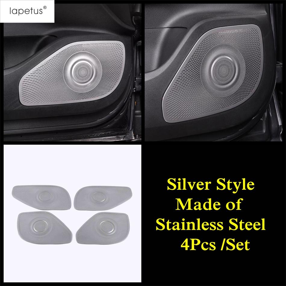 

Car Side Door Stereo Speaker Audio Loudspeaker Sound Horn Frame Cover Trim For GAC Trumpchi Empow -2024 Accessories Interior Silver Style