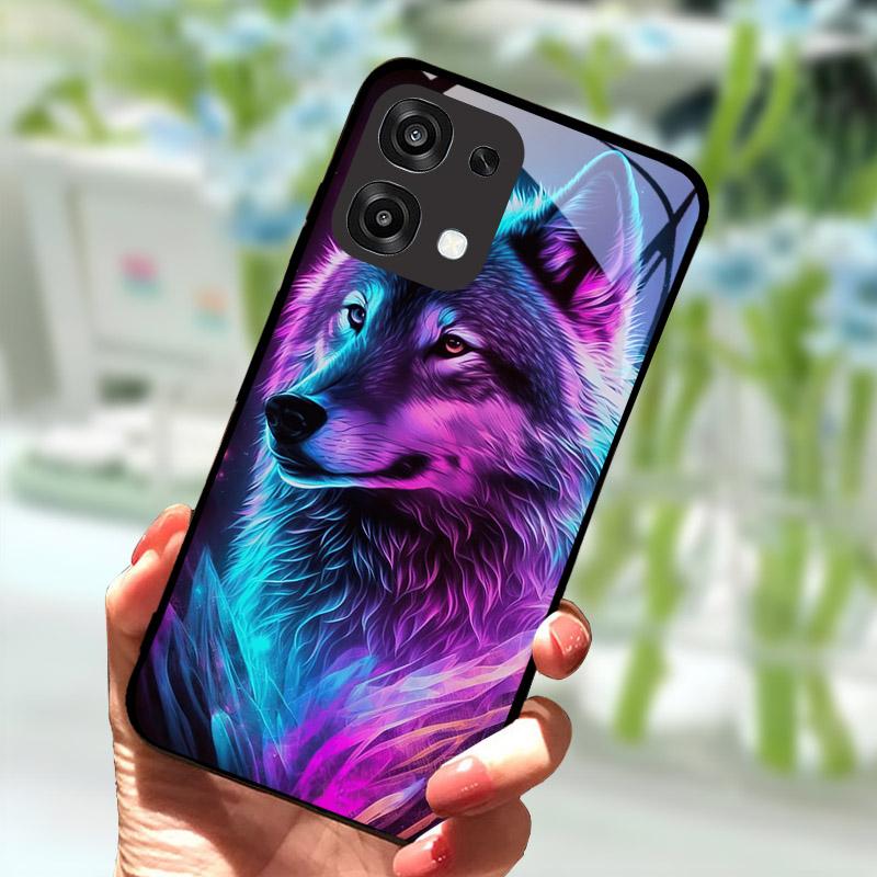 Tempered Glass Phone Case For OPPO A6 Pro A6Pro 5G CPH2781 Case Cool Fashion Painted Cover For Oppo F31 F 31 5G Back Cover Coque