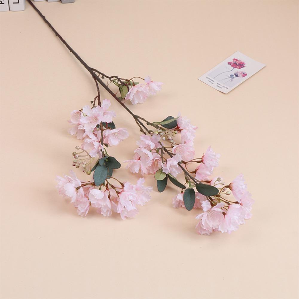 90cm Silk Cherry Blossoms Branch Plastic Fake Flower  Home Garden Decor