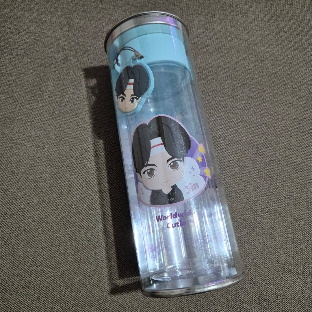 

Официальная бутылка-подвеска BTS x TinyTAN из тритана, SUGA JIN J-HOPE, подлинные официальные товары, KPOP, KBeauty, бесплатные образцы JIN